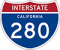 Interstate 280 Road Sign 